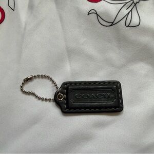 Coach Black Leather Hangtag